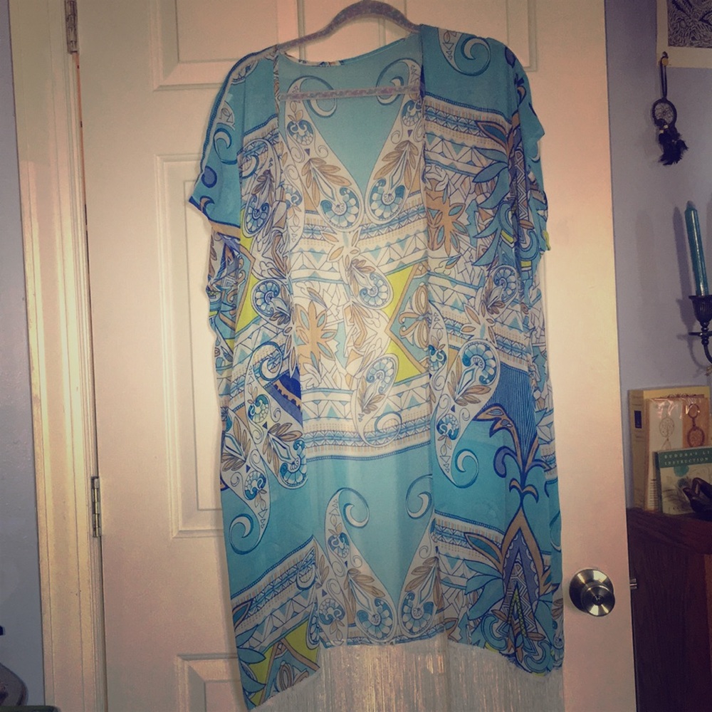 Boho beach cover up
